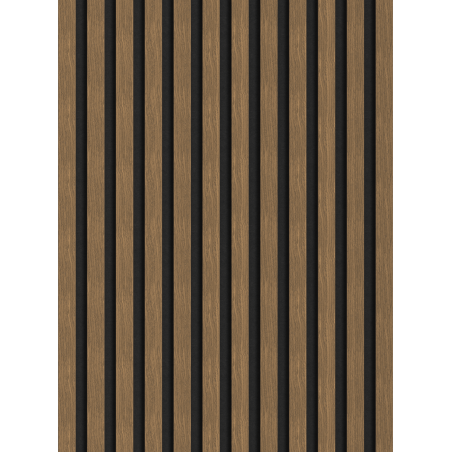 Mexen Lam-F lamelele de perete acustice 275 x 30 cm, fetru 8 mm, furnir tehnic, Nuc Natural - S105-275307-3015-016