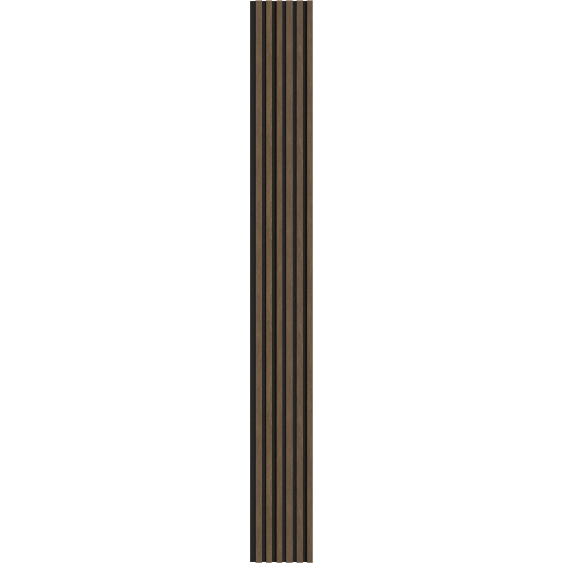 Mexen Lam-F lamelele de perete acustice 275 x 30 cm, fetru 8 mm, furnir tehnic, Nuc Cacao - S105-275307-3015-018