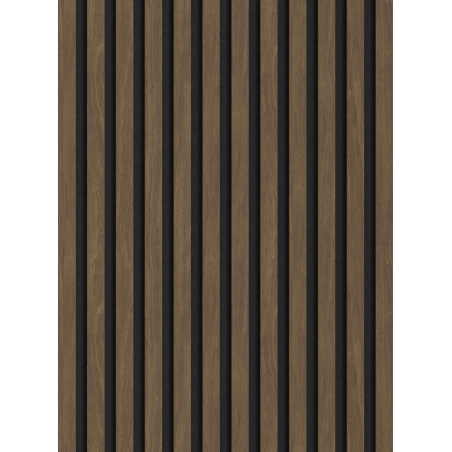 Mexen Lam-F akusztikus fali lamellák 275 x 30 cm, 8 mm szövet, technikai furnér, Kakaódió - S105-275307-3015-018