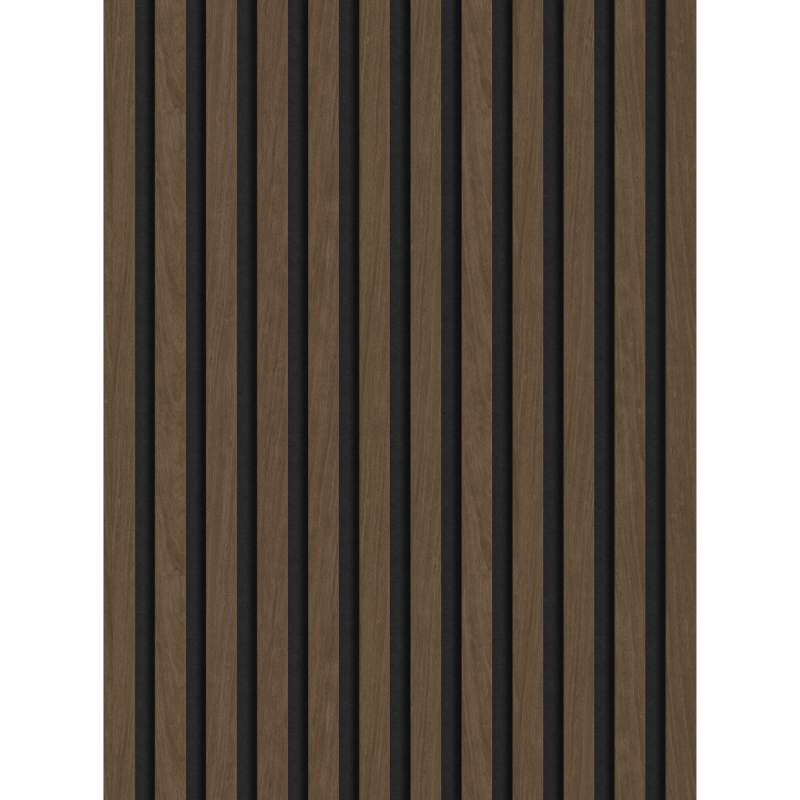 Mexen Lam-F akusztikus falpanelek 275 x 30 cm, 8 mm filc, technikai furnér, Espresso dió - S105-275307-3015-019