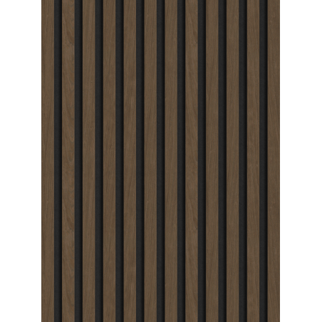 Mexen Lam-F akusztikus falpanelek 275 x 30 cm, 8 mm filc, technikai furnér, Espresso dió - S105-275307-3015-019