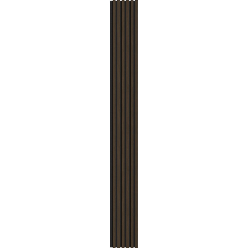 Mexen Lam-F Akusztikus fali lamellák 275 x 30 cm, 8 mm filc, technikai furnér, Pörkölt Dió - S105-275307-3015-024