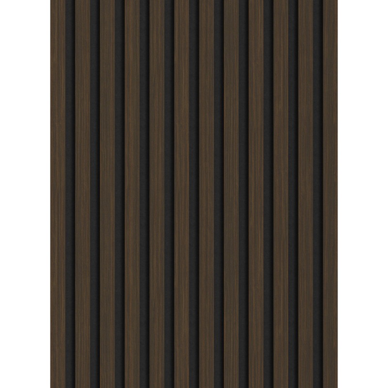 Mexen Lam-F Akusztikus fali lamellák 275 x 30 cm, 8 mm filc, technikai furnér, Pörkölt Dió - S105-275307-3015-024