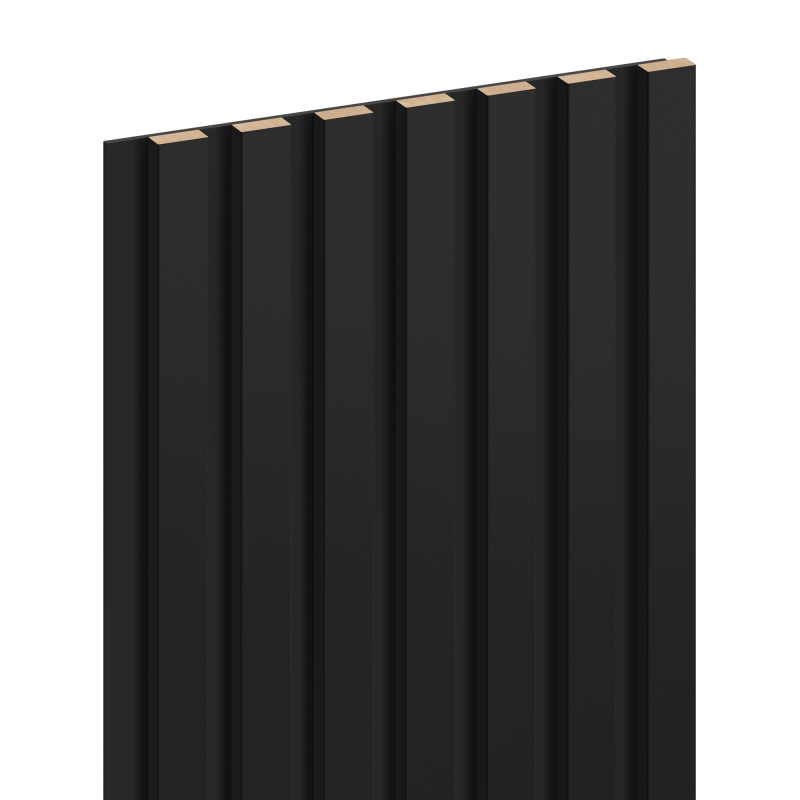 Mexen Lam-B lamele de perete 275 x 31,5 cm, placă HDF 4 mm, Negru Lucios - S100-275317-2812-055