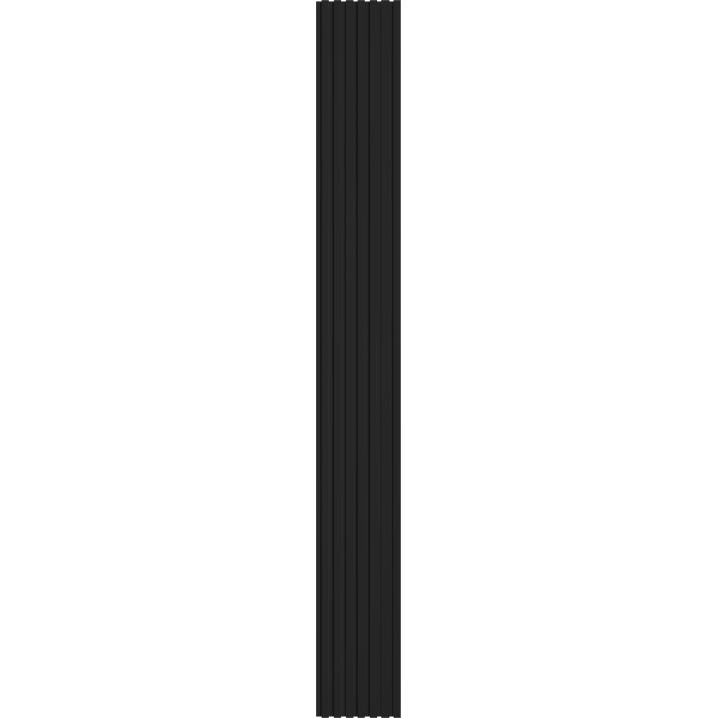 Mexen Lam-B lamele de perete 275 x 31,5 cm, placă HDF 4 mm, Negru Lucios - S100-275317-2812-055