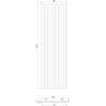 Mexen Lam-B lamele de perete 275 x 31,5 cm, placă HDF 4 mm, Stejar Alb - S100-275317-2812-064