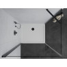 Mexen Pretoria 70 x 90 cm-es nyíló zuhanykabin, átlátszó, fekete + Flat zuhanytálca - 852-070-090-70-00-4010B
