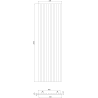 Mexen Lam-B falpanel 275 x 31,5 cm, HDF lap 4 mm, Fekete Len - S100-275317-2812-069