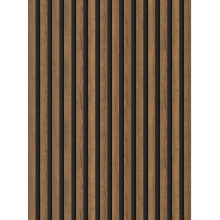 Mexen Lam-B fali lamellák 275 x 31,5 cm, HDF lemez 4 mm, Mocca Tölgy - S100-275317-2812-074