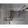 Cabină de duș Mexen Mist T cu ușă articulată 95 x 70 cm, transparent, crom - 8A4T-095-070-01-00