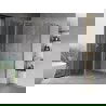 Mexen Mist T cabină de duș pivotantă 120 x 70 cm, transparentă, cromată - 8A4T-120-070-01-00