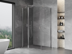 Mexen Mist T cabină de duș cu uși batante 70 x 75 cm, transparent, crom - 8A4T-070-075-01-00