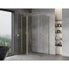Cabina de duș culisantă Mexen Mist T 90 x 95 cm, transparentă, auriu periat - 8A4T-090-095-55-00