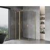 Cabina de duș culisantă Mexen Mist T 90 x 95 cm, transparentă, auriu periat - 8A4T-090-095-55-00