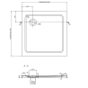 Mexen Pretoria cabină de duș cu balamale 70 x 70 cm, transparentă, neagră + cadă de duș Flat, neagră - 852-070-070-70-00-4070B