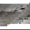 Mexen Mist T zuhanykabin lengőajtóval 70 x 120 cm, átlátszó, arany matt - 8A4T-070-120-55-00