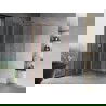 Cabină de duș cu ușă batantă Mexen Mist T 80 x 80 cm, transparent, cupru periat - 8A4T-080-080-65-00