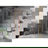 Mexen Mist T cabină de duș cu pivot 110 x 85 cm, transparent, cupru periat - 8A4T-110-085-65-00
