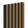 Mexen Lam-F Akusztikus fali lamellák 275 x 30 cm, 8 mm-es filc, műszaki furnér, Arany Teak - S105-275307-3015-014