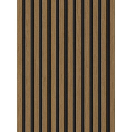 Mexen Lam-F Akusztikus fali lamellák 275 x 30 cm, 8 mm-es filc, műszaki furnér, Arany Teak - S105-275307-3015-014