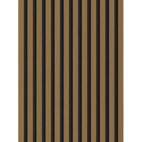 Mexen Lam-F akusztikus falpanelek 275 x 30 cm, 8 mm filc, műszaki furnér, Arany Teak - S105-275307-3015-014