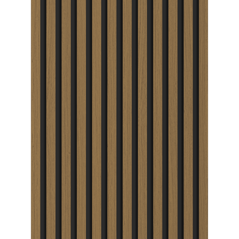Mexen Lam-B falpanel fali 275 x 30 cm, HDF lap 4 mm, technikai furnér, Arany Teak - S100-275307-3015-014