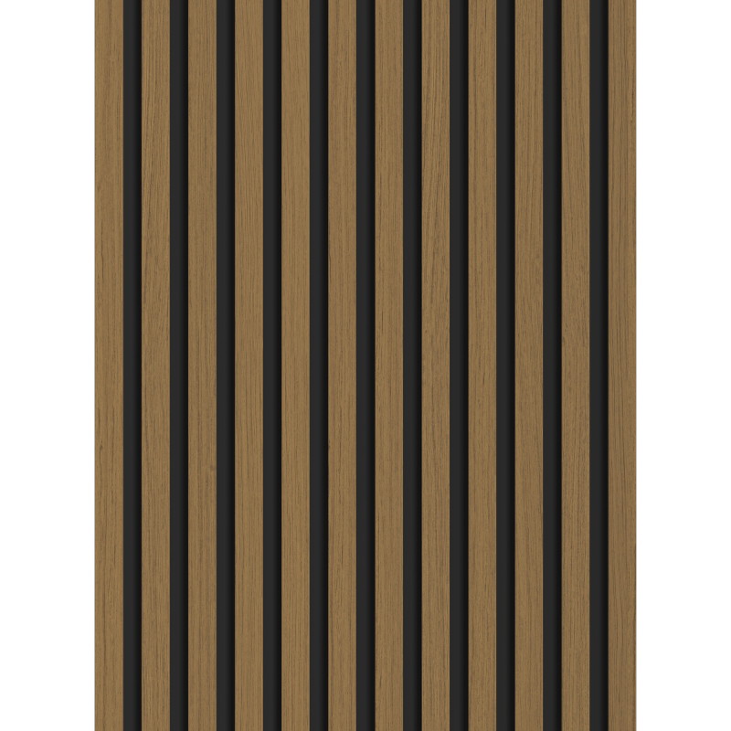 Mexen Lam-B lamele de perete 275 x 30 cm, placă HDF 4 mm, furnir tehnic, Teak Auriu - S100-275307-3015-014