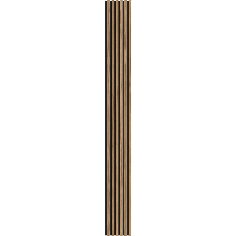 Mexen Lam-F lamelele de perete acustice 275 x 30 cm, fetru 8 mm, furnir tehnic, Nuc Deschis - S105-275307-3015-017