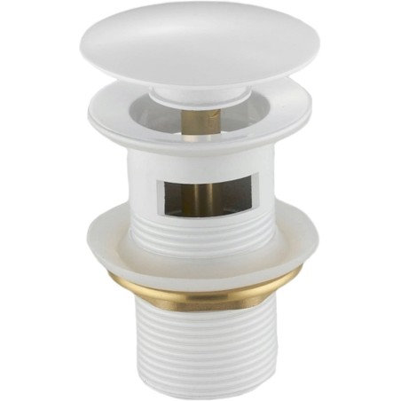 Mexen dop scurgere clic-clac rotund cu preaplin, alb - 79920-20