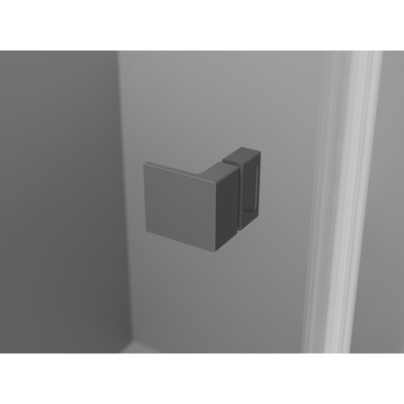 Mexen Lunar Duo cabină de duș cu deschidere stânga 120 x 110 cm, transparentă, gun metal - 834-120L-110P-95-00