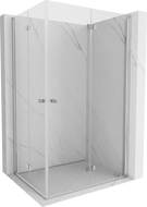 Cabină de duș pliabilă Mexen Mist-F Duo 80 x 100 cm, transparent, crom - 8A6-080L-100P-01-00