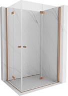 Cabină de duș pliabilă Mexen Mist-F Duo 90 x 120 cm, transparent, cupru periat - 8A6-090L-120P-65-00