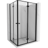 Mexen Mist-F Duo cabină de duș pliabilă 95 x 120 cm, cadru negru, negru - 8A6-095L-120P-70-70