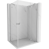 Mexen Mist-H Duo jobbos, kétszárnyú zuhanykabin 75 x 85 cm, átlátszó, króm - 8A5-075L-055P-01-00 - 8A5-075L-085P-01-00