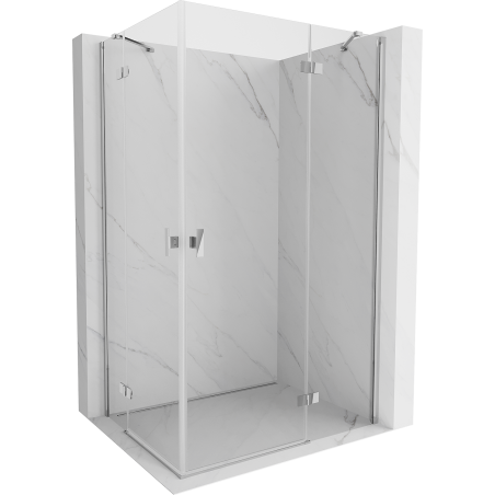 Mexen Mist-H Duo cabină de duș batantă 80 x 110 cm, transparent, crom - 8A5-080L-110P-01-00