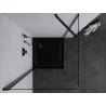 Mexen Pretoria cabină de duș cu deschidere batantă 80 x 80 cm, transparentă, neagră + cădiță Flat, neagră - 852-080-080-70-00-4?