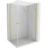 Cabină de duș Mexen Mist-H L Duo cu deschidere 70 x 120 cm, transparent, auriu periat - 8A5L-070L-120P-55-00