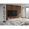 Mexen Lam-B falpanel lécek 275 x 30 cm, 4 mm HDF lemez, technikai furnér, Rubin Mahagóni - S100-275307-3015-013
