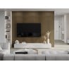 Mexen Lam-B falpanel fali 275 x 30 cm, HDF lap 4 mm, technikai furnér, Arany Teak - S100-275307-3015-014