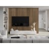 Mexen Lam-B fali panelek 275 x 30 cm, 4 mm HDF lap, technikai furnér, Világos Dió - S100-275307-3015-017
