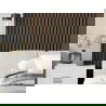 Mexen Lam-B fali lamellák 275 x 30 cm, 4 mm HDF lemez, technikai furnér, Espresso dió - S100-275307-3015-019