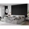 Mexen Lam-B fali panelek 275 x 30 cm, 4 mm HDF lemez, technikai furnér, Fekete Ezüst Tölgy - S100-275307-3015-025
