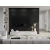 Mexen Lam-B fali panelek 275 x 30 cm, 4 mm HDF lemez, technikai furnér, Fekete Ezüst Tölgy - S100-275307-3015-025