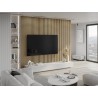 Mexen Lam-F lamelele de perete acustice 275 x 30 cm, fetru 8 mm, furnir tehnic, Stejar Auriu - S105-275307-3015-003