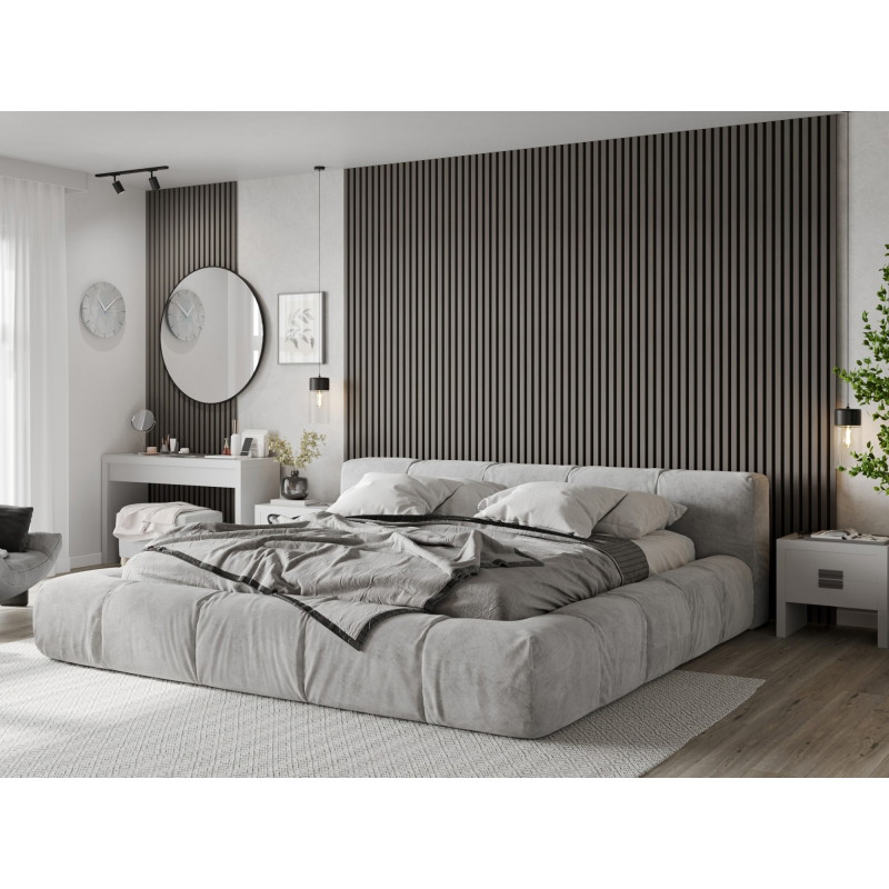 Mexen Lam-F lamele de perete acustice 275 x 30 cm, fetru 8 mm, furnir tehnic, Stejar Oțel - S105-275307-3015-006