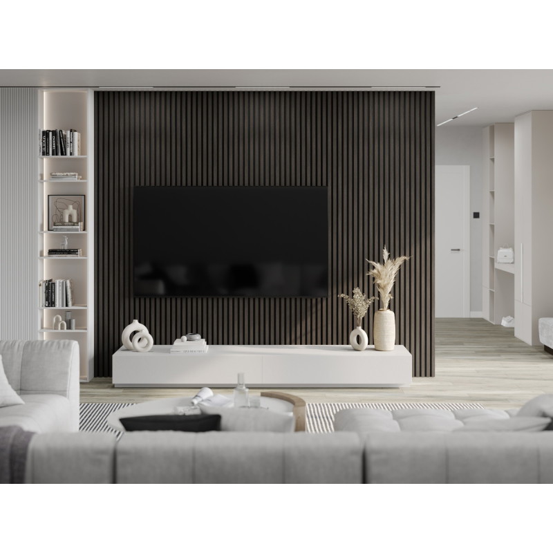 Mexen Lam-F lamele de perete acustice 275 x 30 cm, fetru de 8 mm, furnir tehnic, Nuc Argintiu - S105-275307-3015-009