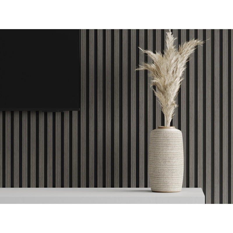 Mexen Lam-F lamele de perete acustice 275 x 30 cm, fetru 8 mm, furnir tehnic, Stejar Onix - S105-275307-3015-010