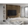 Mexen Lam-F lamelele de perete acustice 275 x 30 cm, fetru 8 mm, furnir tehnic, Nuc Natural - S105-275307-3015-016