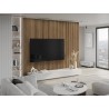Mexen Lam-F lamelele de perete acustice 275 x 30 cm, fetru 8 mm, furnir tehnic, Nuc Deschis - S105-275307-3015-017