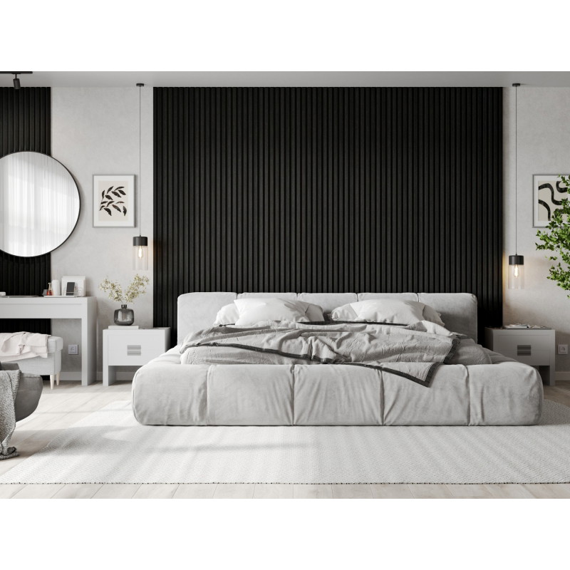 Mexen Lam-F lamele de perete acustice 275 x 30 cm, pâslă 8 mm, furnir tehnic, Stejar Negru Argintiu - S105-275307-3015-025